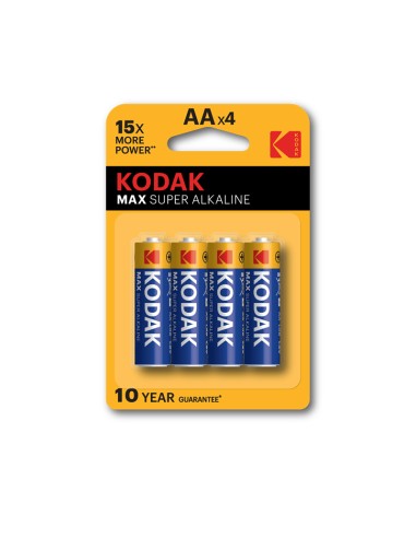 Pilas Kodak Max Aa Lr6 1.5v Blister 4 Unidades