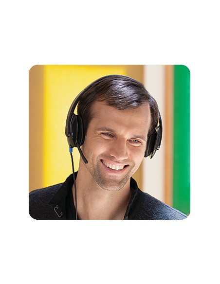 Logitech Auriculares + Micro H540 Negro
