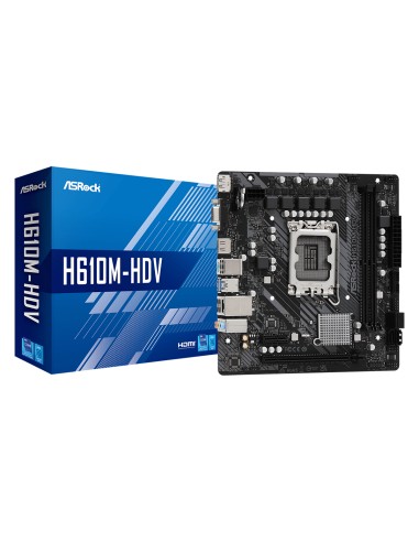 Placa Base Asrock 1700 H610m - Hdv Ddr4 M - Atx 2xddr4 4xsata3 2xusb 3.2