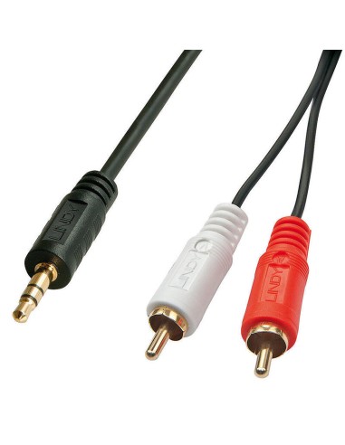 Lindy 35680 Cable De Audio 1m 3,5mm 2 X Rca Negro