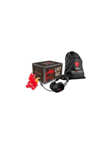 Pack Msi Loot Box Gf/gp/gv/gl Incluye Bolsa, Auricular Gaming Y Peluche Dragon 957-1xxxxe-066