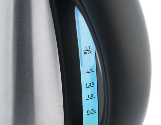 Tetera  Wmf Stelio 04.1302.0012 Eléctrica 1,7 L Negro, Acero Inoxidable 2400 W