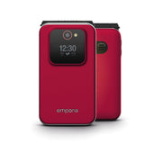 EAN 9005613168902 - Emporia JOY 7,11 cm (2.8") 113 g Negro, Rojo Teléfono básico imagen 1