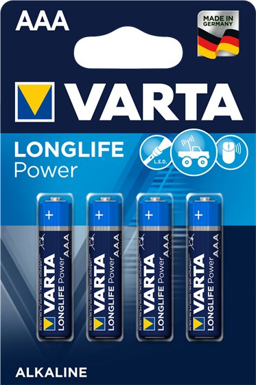 Pila Varta Longlife Aaa Lr03 (Pack 40uni Granel) 4,5x11x5cm