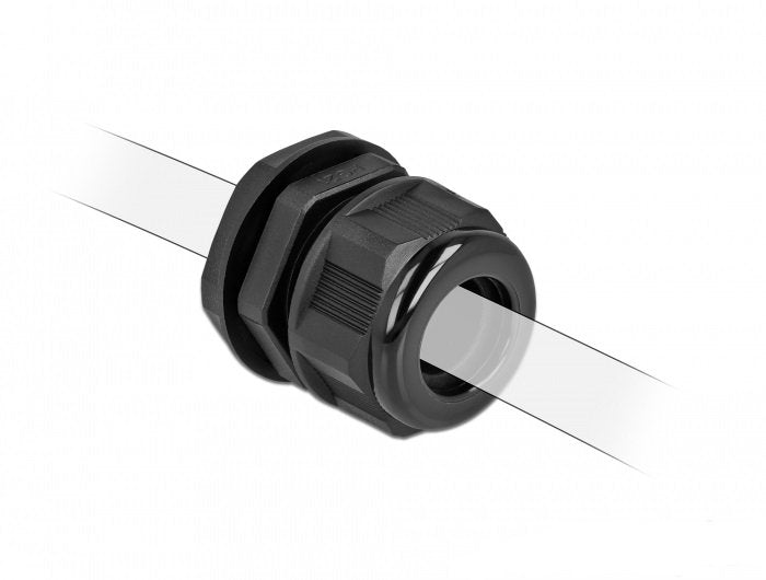 Delock Cableverschraubung Pg16 Für Rundcable Schwarz 2 Stück