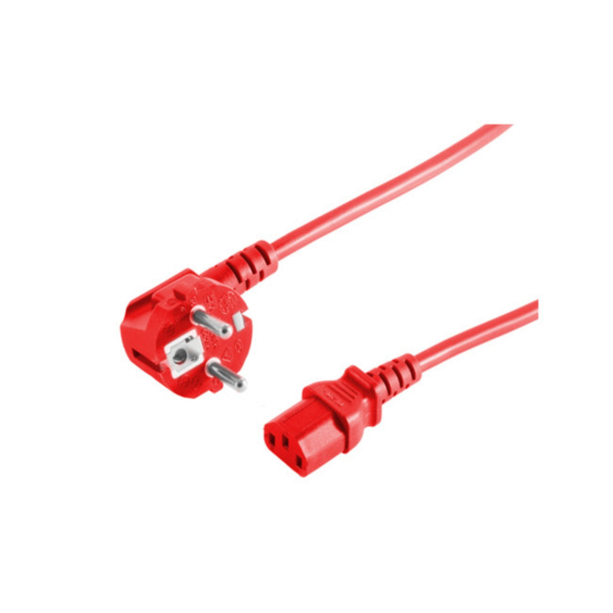 S-Conn 09-05184 Cable De Transmisión Rojo 1,8 M Cee7/7 C13 Acoplador