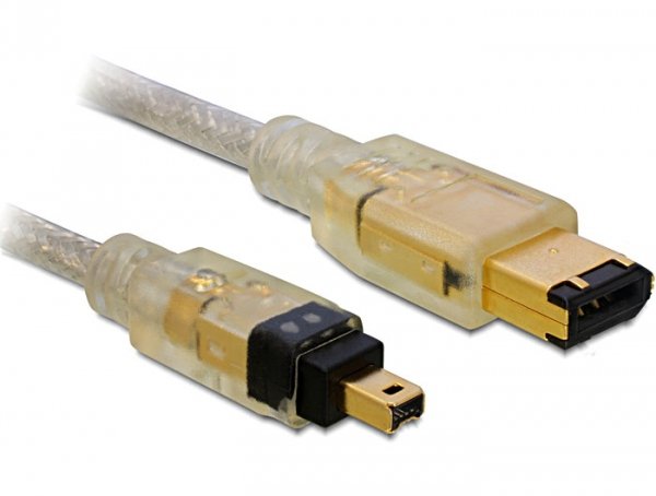 Delock Cable Firewire 1.0m 6p/4p