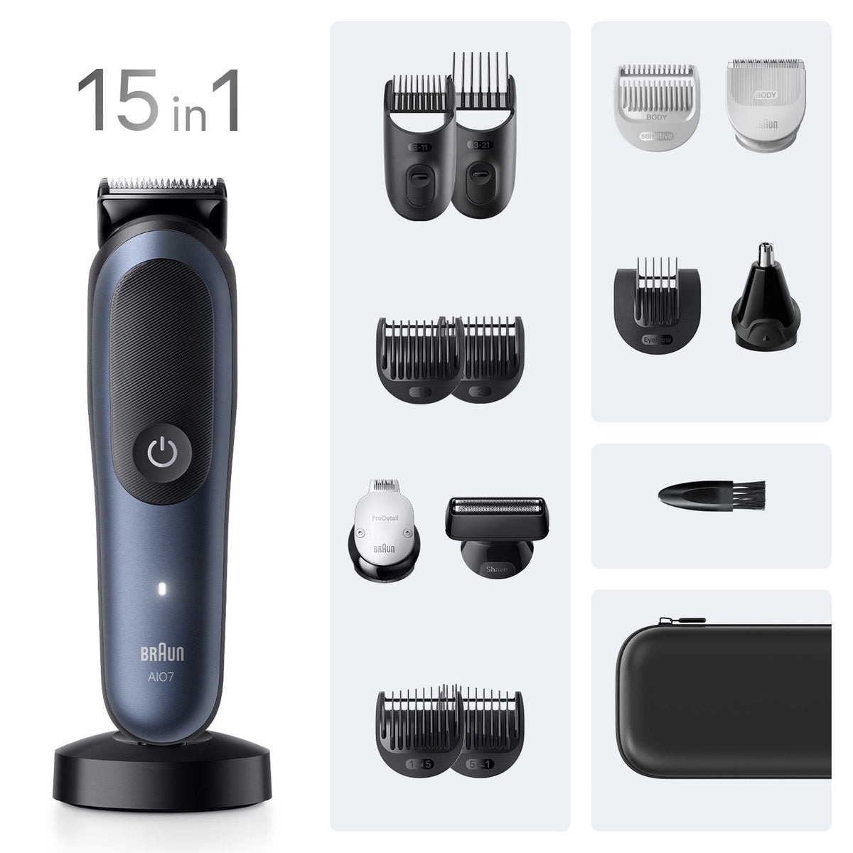 Braun Afeitadora 245043 / Series 7 All-In-One Aio7580 Negro, Azul
