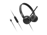 Lenovo Usb-A Wired Stereo On-Ear Headset With Control Box