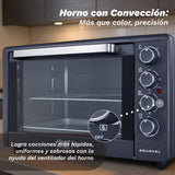 Horno De Sobremesa Grunkel Hr-48promax 2200w Capacidad 48l Negro