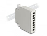 Lwl Verteilerbox Für Hutschiene 8 Port Grau