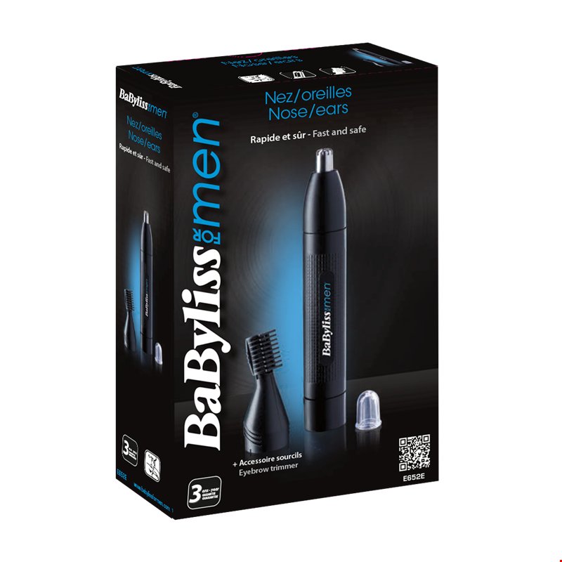 Babyliss E652e Recortadora De Nariz, Orejas Y Cejas