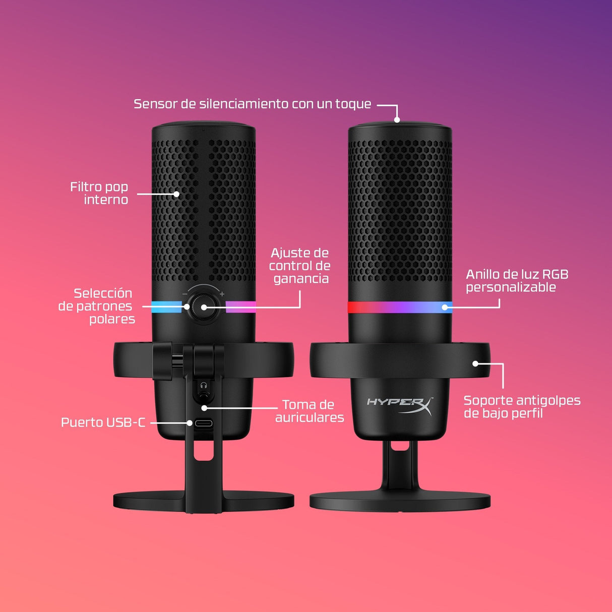 Hp Hyperx Duocast Microphone  4p5e2aa