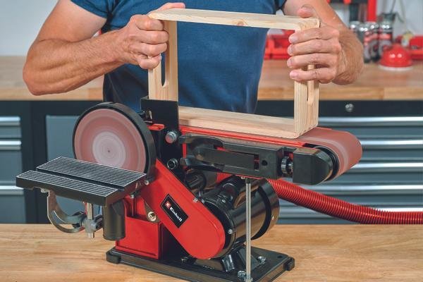 Lijadora De Disco Con Soporte Einhell Tc-Us 380 De Banda