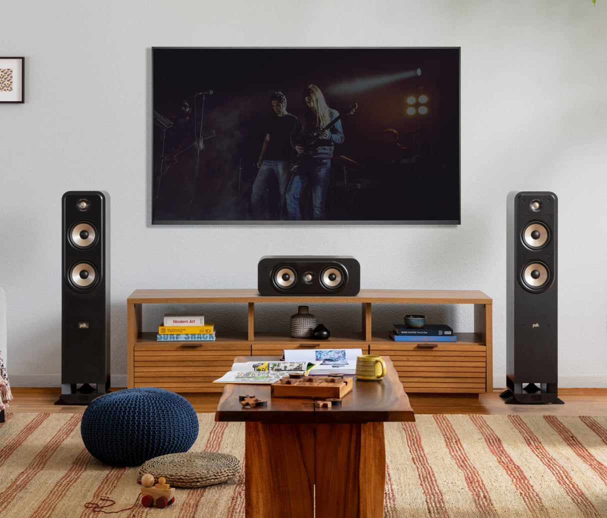 Polk Signature Elite Es55 Negro Sistema De Altavoces Hi-Res / Altavoz De Pie (2)