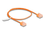 Delock Rj45 Cable De Red Cat.6 Utp Ultra Slim 0,5 M Naranja Con Kurzen Machon