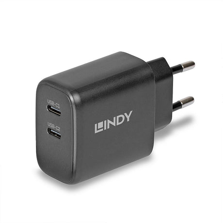 EAN 4002888734387 - Lindy 73438 cargador de dispositivo móvil Universal Negro Corriente alterna Carga rápida Interior imagen 1