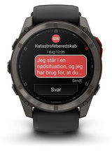 Reloj Smartwatch Fenix 8 Pro Microled Lte 51mm Zafiro Garmin - Titanio Negro