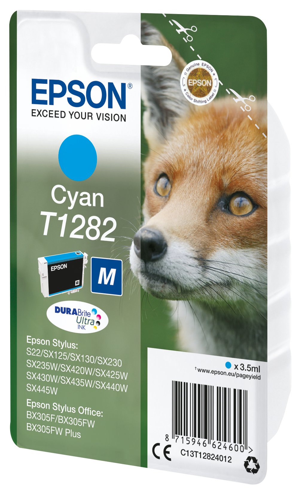 Tinta Original Epson T1282 Cian