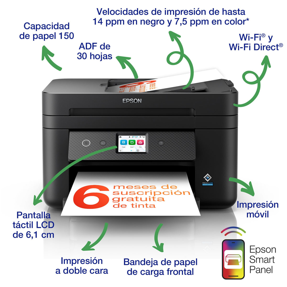 EAN 8715946702537 - Epson WorkForce WF-2960DWF imagen 3