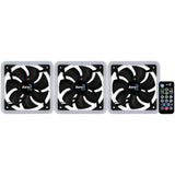 Pack 3 Ventiladores Aerocool Edge 14 Pro 14cm H66f Hub + Control Remoto