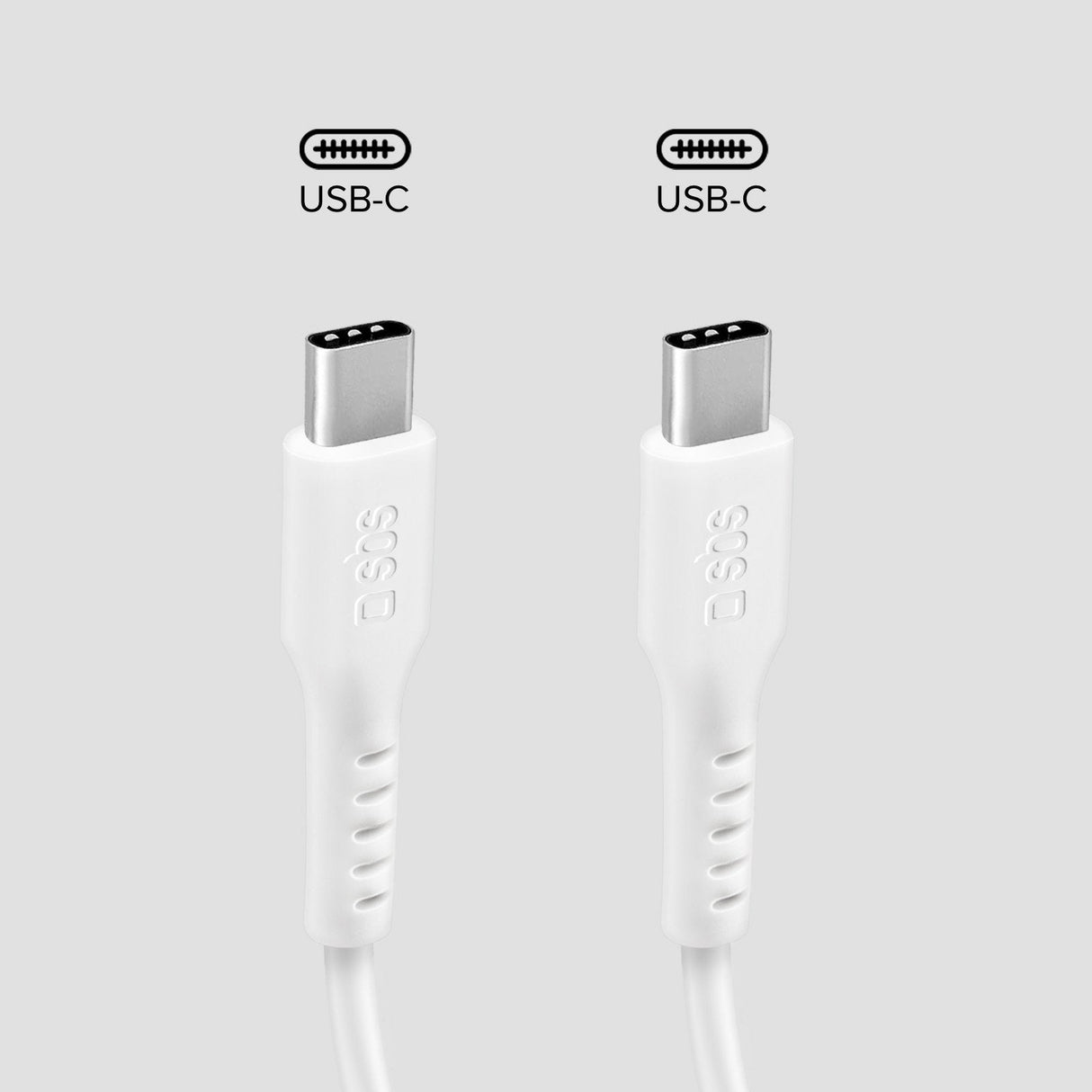 Sbs Usb-C Zu Usb-C Kabel 1m Weiá