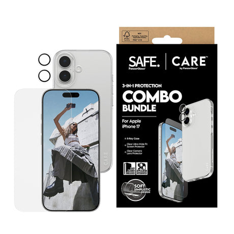 EAN 5715685027499 - PanzerGlass SAFE. | CARE™ by ® 3-in-1 Combo Bundle iPhone 17 Protector de pantalla Apple 1 pieza(s) imagen 2