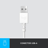 Logitech H390 Auriculares Alámbrico Diadema Usb Tipo A Blanco