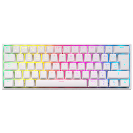 EAN 8435443704345 - Newskill Gaming NS-KB-PYROSV2-IV teclado Juego USB + RF Wireless + Bluetooth QWERTY Español Blanco imagen 1