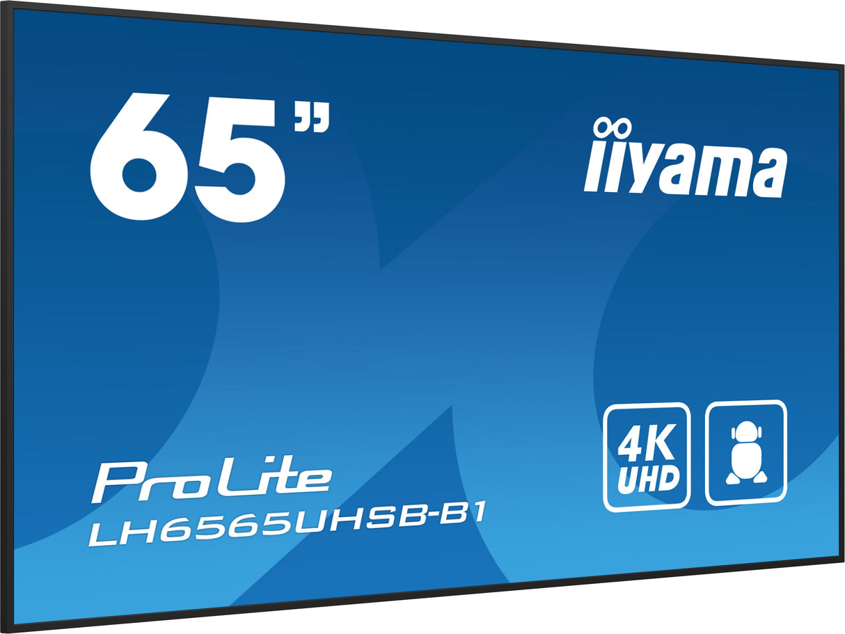 Iiyama Prolite Lh6575uhs-B1ag 165 Cm (65") Klasse (164 Cm (64.5") Sichtbar) Lcd-Display Mit Led-Hintergrundbeleuchtung -