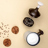 Espumador Pedrini 02cf043 Para Leche Espumador De Leche De Mano Marrón, Blanco