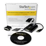 Startech.Com Adaptador De Vídeo Externo Usb A Dvi Tarjeta Gráfica Externa Cable Para Mac Y Pc 1920x1200 Hembra Dvi-I Macho Usb A Adaptador Usb/Dvi Usb (M) A Dvi-I (H) Usb 2.0 27 M Admite 1920x1200 (Wuxga) Negro Para P/N: Dviddmm10 D