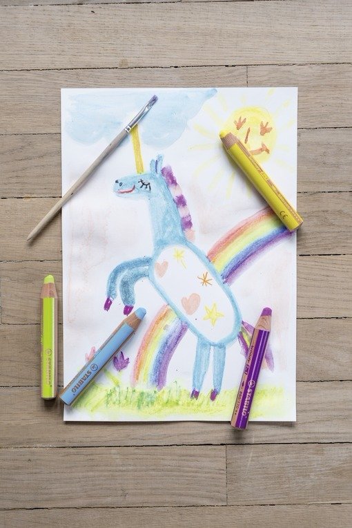 Stabilo Lápices De Colores Woody 3 En 1 Estuche De 6 C/Surtidos