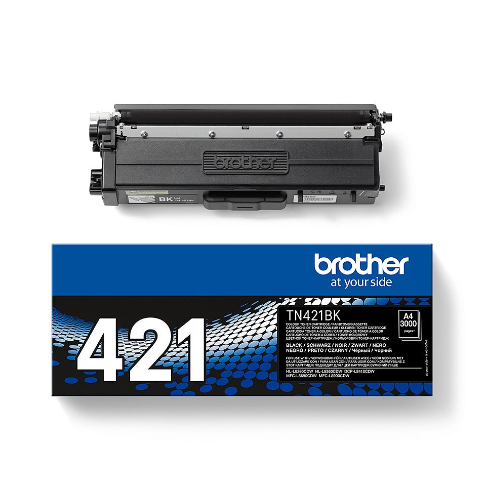 EAN 4977766771535 - Brother TN-421BK cartucho de tóner 1 pieza(s) Original Negro imagen 3