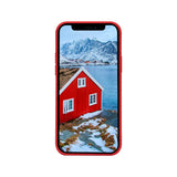 Dbramante1928 Greenland Carcasa Trasera Para Teléfono Móvil A Presión 100 % De Plástico Reciclado Rojo Manzana De Caramelo Para Apple Iphone 12 Mini