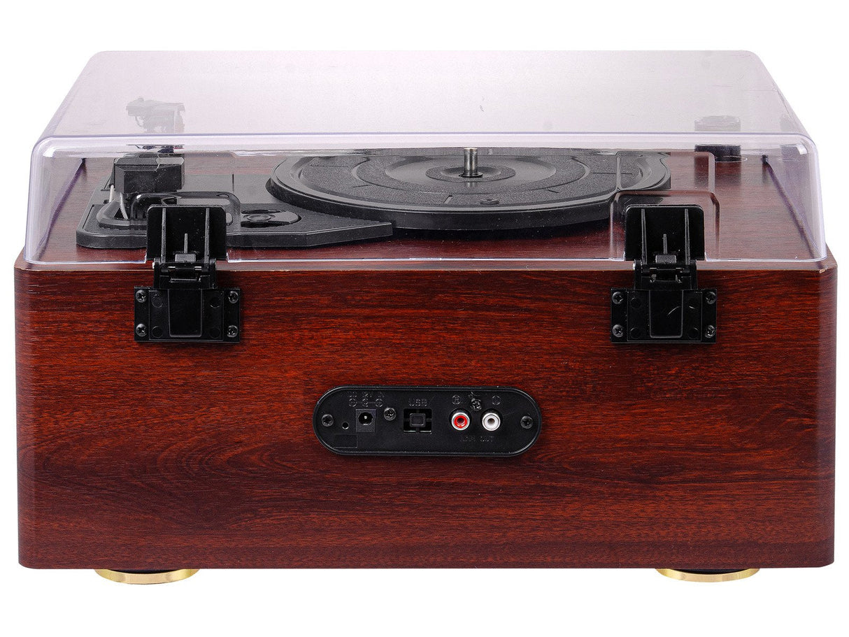 Tocadiscos Trevi Tt 1030 Bt Turntable+Aw+Wless In-Out Wooden