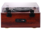 Tocadiscos Trevi Tt 1030 Bt Turntable+Aw+Wless In-Out Wooden