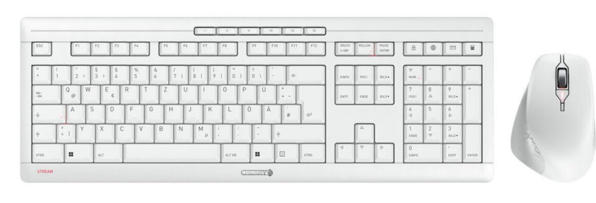 EAN 4025112109898 - CHERRY JD-8550DE-0 teclado Ratón incluido Hogar / Oficina RF inalámbrico QWERTZ Alemán Blanco imagen 1