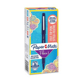 Rotuladores Paper Mate Flair M, Caja De 12 Unidades, Azul Marino
