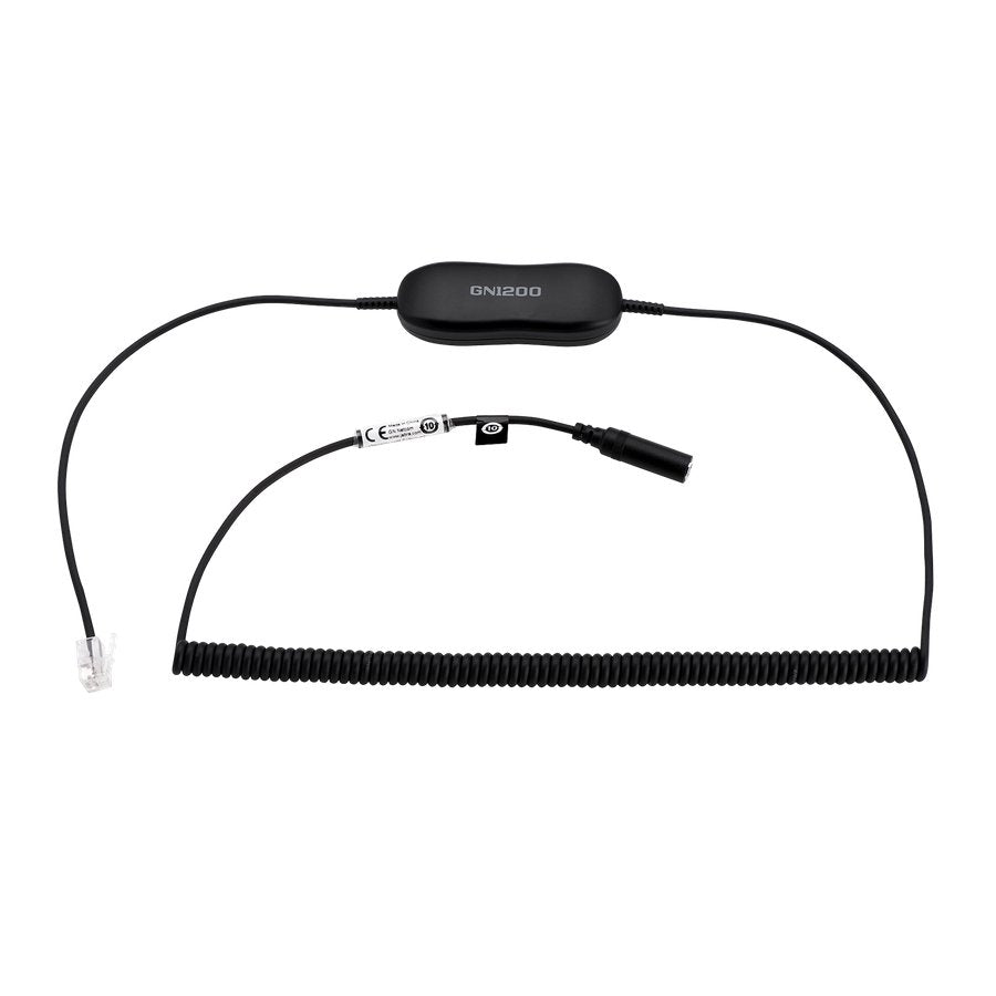 Gn Audio Cable De Audio Jabra - 2 M Mini-Phone/Rj-9 - Para Teléfono, Auriculares - 1 - Extremo Prinicpal: 1 X Rj-9 Teléfono - Extremo Secundario: 1 X Minifono Audio