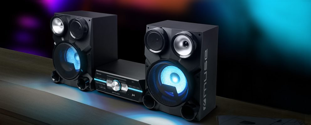 Microcadena  Muse M-80 Dj Black  300w Con Altavoces