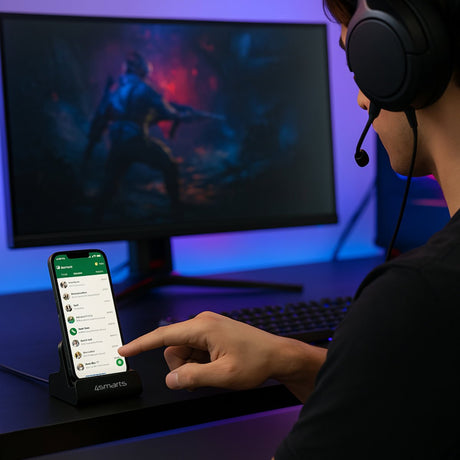 EAN 4252011911134 - 4smarts 541426 estación dock para móvil Smartphone Negro, Gris imagen 4