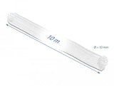 Delock Geflechtschlauch Con Klettverschluss 10 M X 32 Mm Blanco