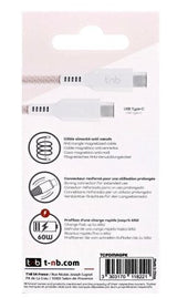 Tnb Cable De Funda Magnetica Usb-C A Usb-C - 1.5m - Pink