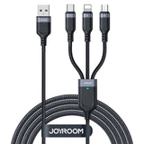 EAN 6956116758592 - JOYROOM S-1T3018A18 cable USB 0,3 m USB A USB C/Micro-USB B/Lightning 4,8 Gbit/s Negro imagen 1