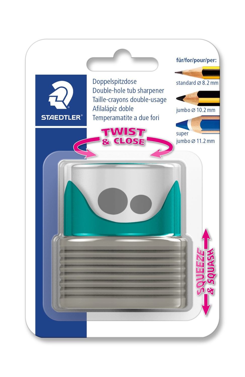 Doble Sacapuntas Staedtler Verde Blister