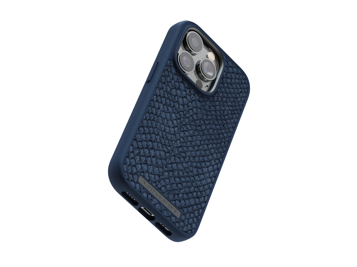 EAN 8720574621136 - Njord byELEMENTS Salmon Leather Magsafe funda para teléfono móvil 15,5 cm (6.1") Azul imagen 11