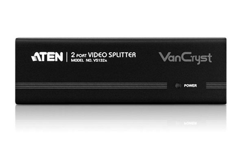 Aten Vga Splitter 2-Port Vga Video Splitter (450 Mhz) (Vs132 Repartidor Gráfico Vga De 2 Puertos (450 Mhz)