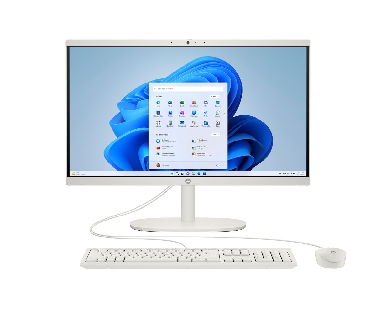 Hp All-In-One 22-Dg0002ns Intel Celeron N100 8gb 256gb Ssd 21.5" Windows 11 Home