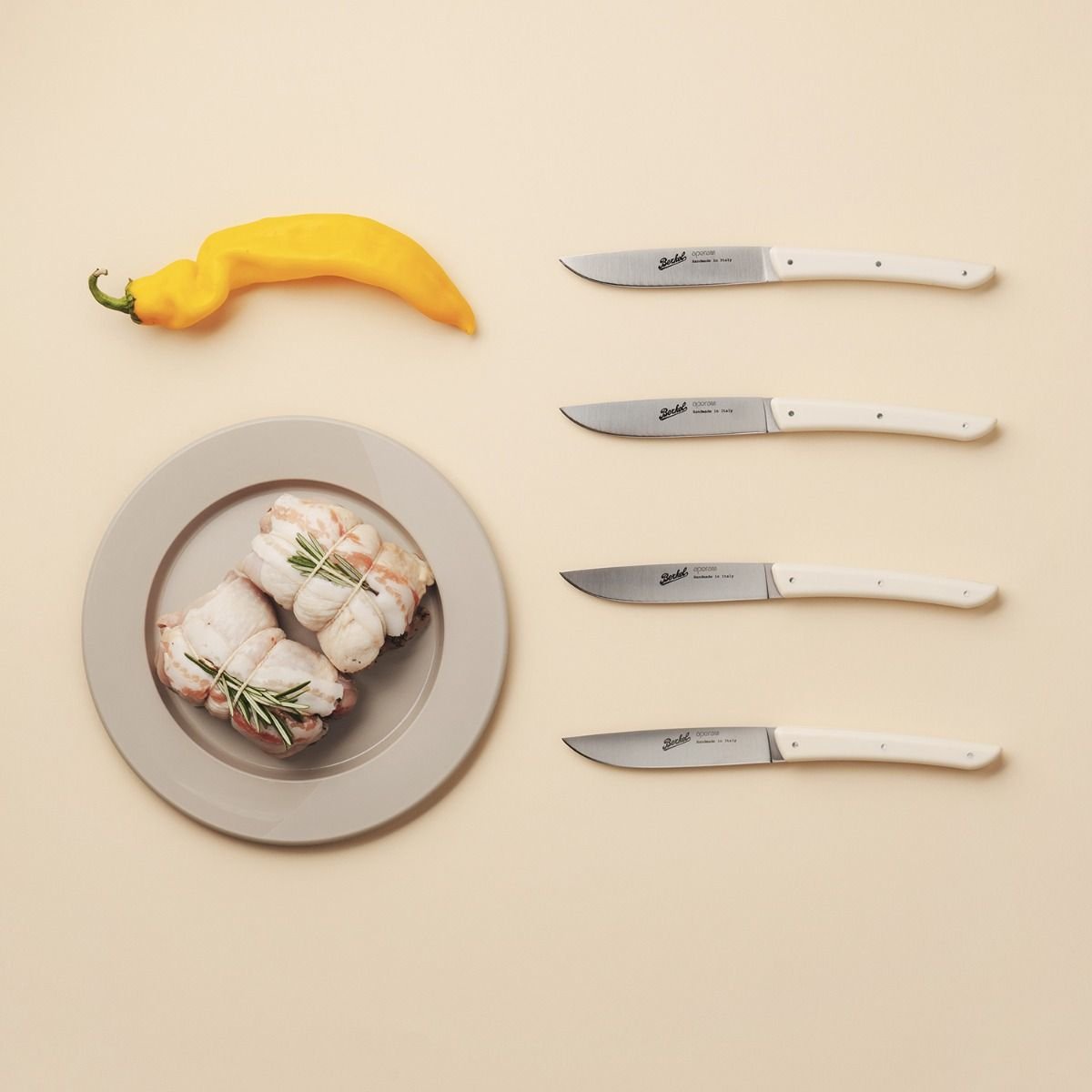 Berkel Steak Knife Set 4-Pcs. Color Cream